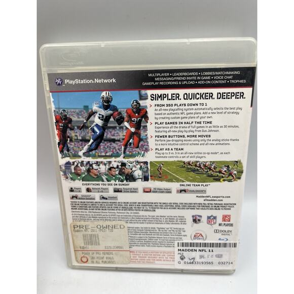 Madden NFL 11 (Sony PlayStation 3, 2010) CIB & TESTED - Picture 2 of 8